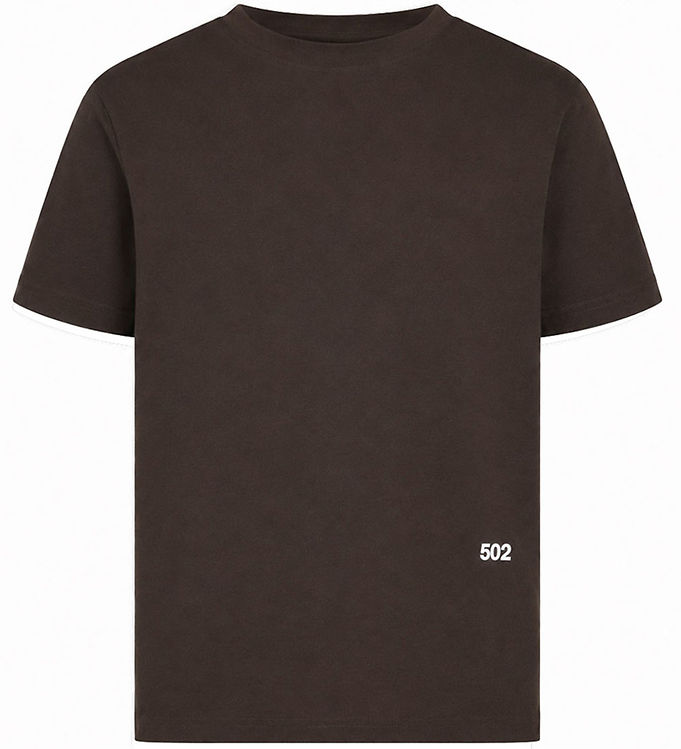 Hound T-shirt - HdAnton - Dark Brown m. Print