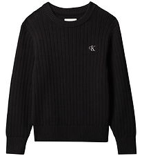 Calvin Klein Bluse - Strik - Sort
