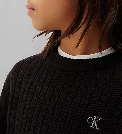 Calvin Klein Bluse - Strik - Sort