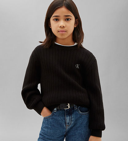 Calvin Klein Bluse - Strik - Sort