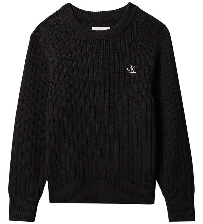 Calvin Klein Bluse - Strik - Sort