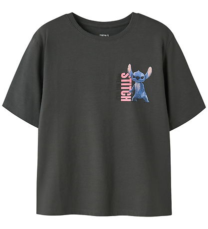 Name It T-shirt - NkfJynin Stitch - Black Oyster