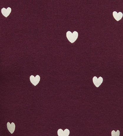 Kids Only Bluse - Strik - KogHearts - Winetasting/Egret