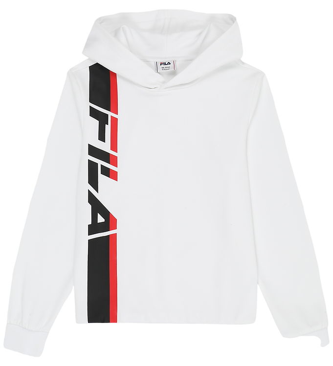 Fila Hættetrøje - Valversi - Bright White m. Print