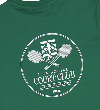 Fila T-Shirt - Montanelli - Posy Green m. Print