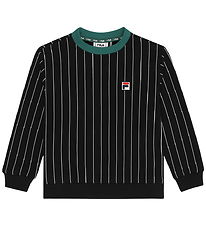 Fila Sweatshirt - Lubaco - Black/Egret Striped