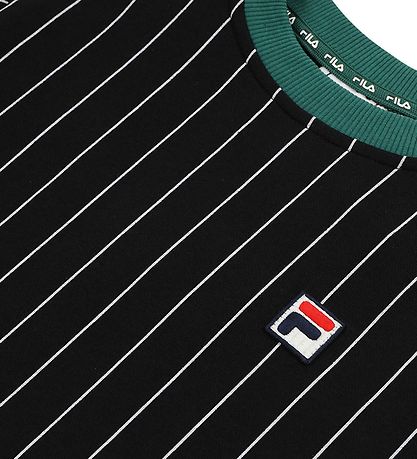 Fila Sweatshirt - Lubaco - Black/Egret Striped