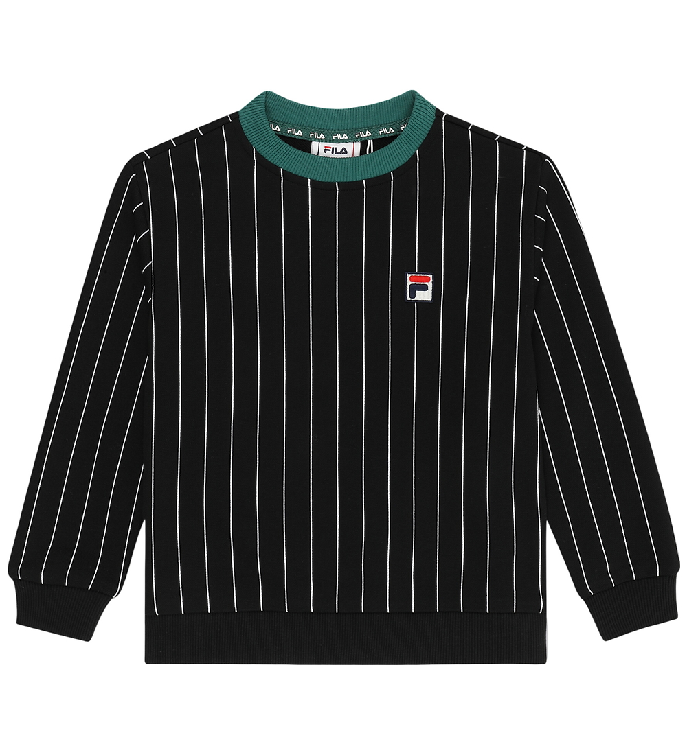 Fila Sweatshirt - Lubaco - Schwarz/Grey Striped - Fila - 1½-2 Jahre (86-92) - Sweatshirts