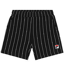 Fila Shorts - Lubaco - Sweat - Black/Egret Striped