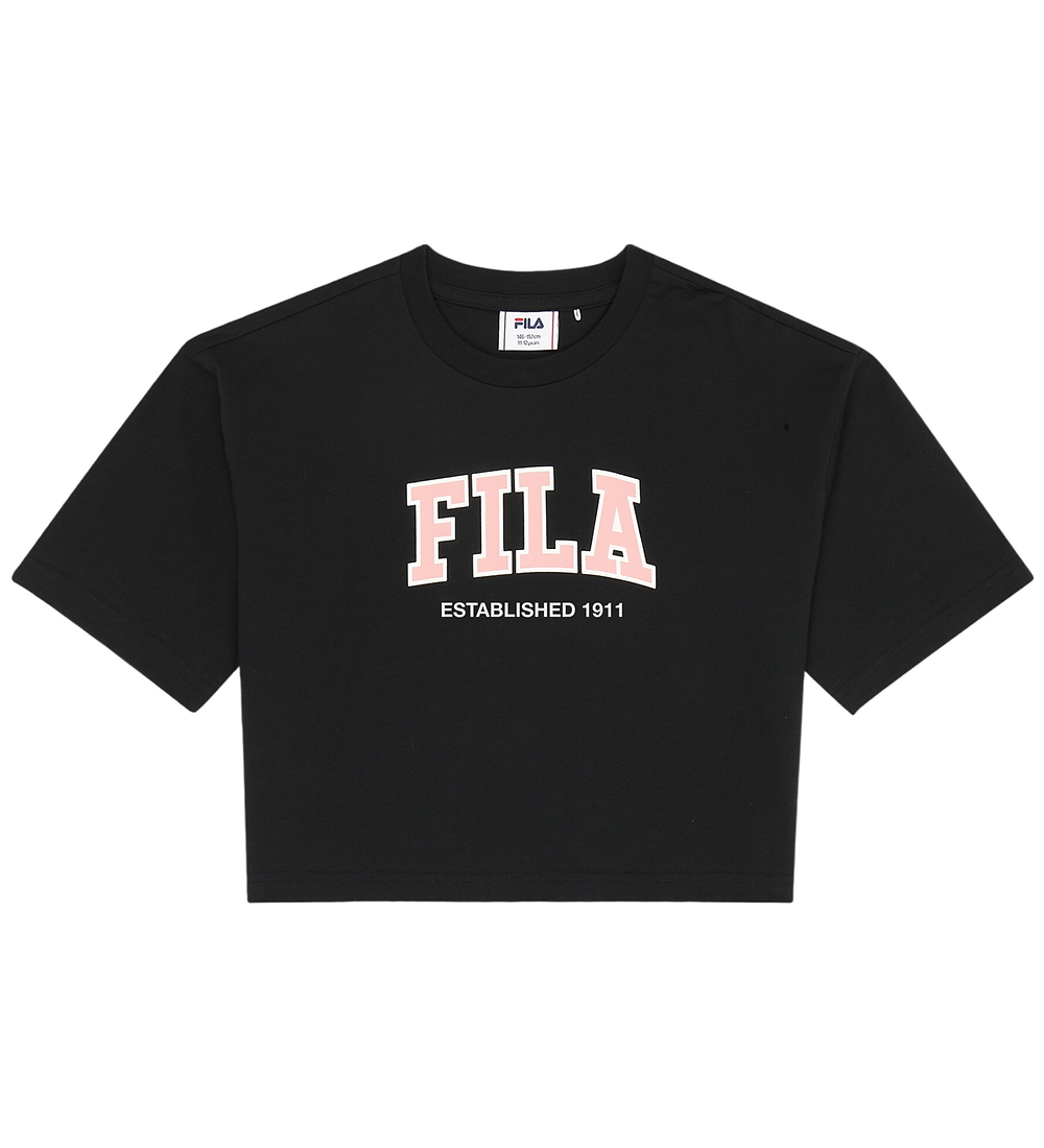 Fila T-Shirt - Rifredi - Cropped - Schwarz m. Print - Fila - 11-12 Jahre (146-152) - T-Shirts
