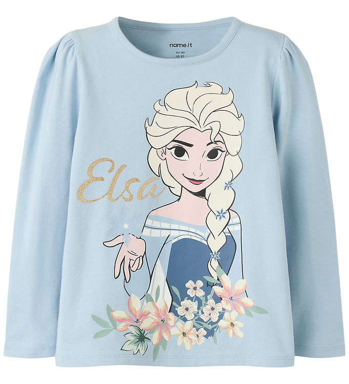 Name It NmfJala Frozen - Bluse - Blå - 92