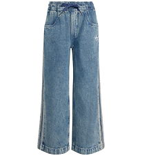 adidas Originals Bukser - Firebird Denim - Worblu