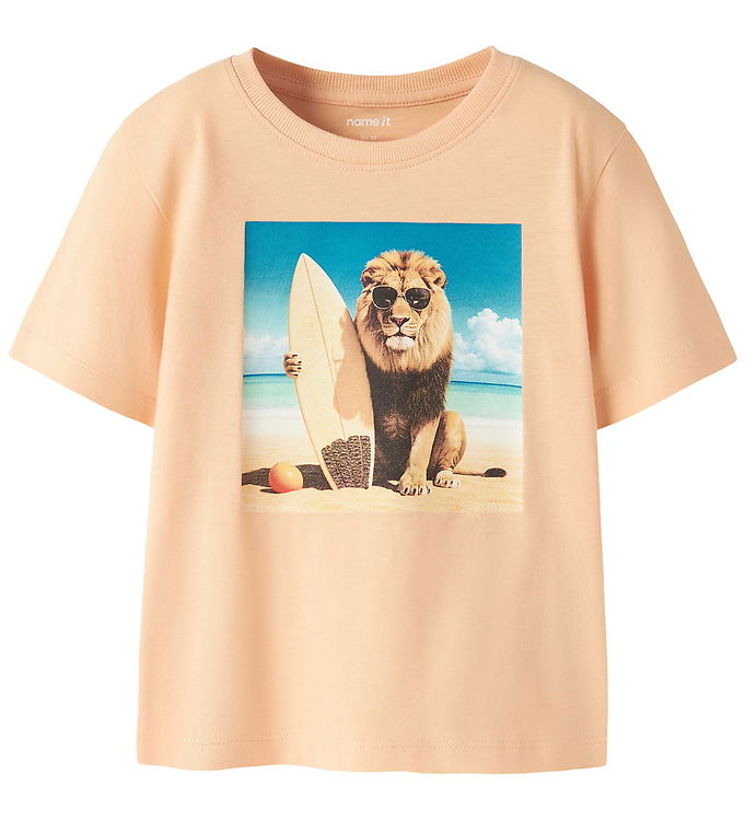 Name It T-shirt - NmmVoto - Peach Fuzz