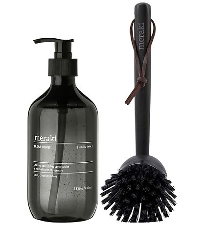 Meraki Gaveæske - Opvaskesæbe/Opvaskebørste - 490 ml - Shadow La