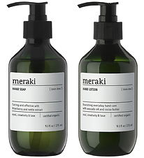 Meraki Gaveæske - Håndsæbe/Håndcreme - 2x275 ml - Linen Dew