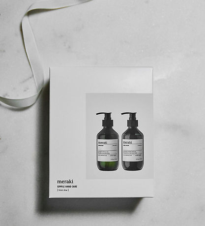 Meraki Gaveæske - Håndsæbe/Håndcreme - 2x275 ml - Linen Dew