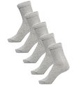 Hummel Strømler - hmlMAKE MY DAY SOCKS - 5-pak - Grey Melange