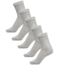 Hummel Strømler - hmlMAKE MY DAY SOCKS - 5-pak - Grey Melange