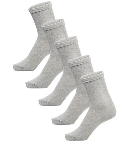 Hummel Strømler - hmlMAKE MY DAY SOCKS - 5-pak - Grey Melange