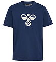 Hummel T-Shirt - hmlJR REG TUKAS - Dress Blues