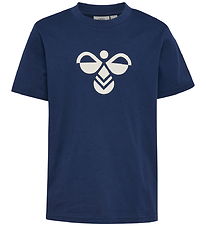 Hummel T-Shirt - hmlJR REG TUKAS - Dress Blues