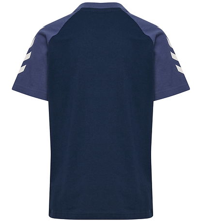 Hummel T-Shirt - hmlJR LOGO - Dress Blues/Blue Indigo