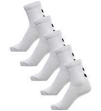 Hummel Strømper - hmlMAKE MY DAY SOCKS - 5-pak - Hvid