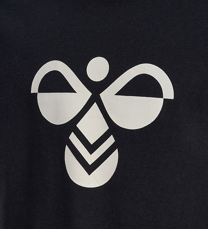 Hummel T-Shirt - hmlJR Reg Tukas - Sort m. Logo