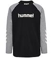 Hummel Bluse - hmlJR LOGO - Sort/Grey Melange