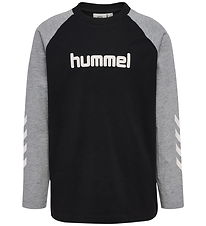 Hummel Bluse - hmlJR LOGO - Sort/Grey Melange