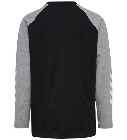Hummel Bluse - hmlJR LOGO - Sort/Grey Melange