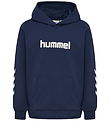 Hummel Hoodie - hmlJR REG Logo - Dress Blues