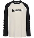 Hummel Bluse - hmlJR LOGO - Marshmallow/Sort