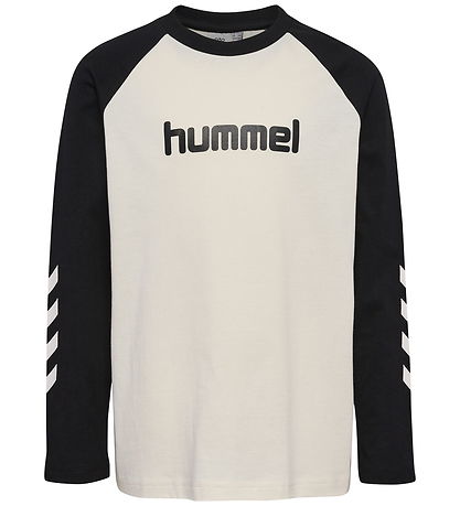 Hummel Bluse - hmlJR LOGO - Marshmallow/Sort