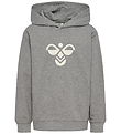 Hummel Hættetrøje - hmlJR REG TUKAS - Grey Melange