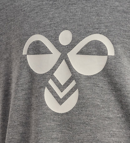 Hummel Hættetrøje - hmlJR REG TUKAS - Grey Melange