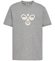 Hummel T-Shirt - hmlJR REG TUKAS - Grey Melange