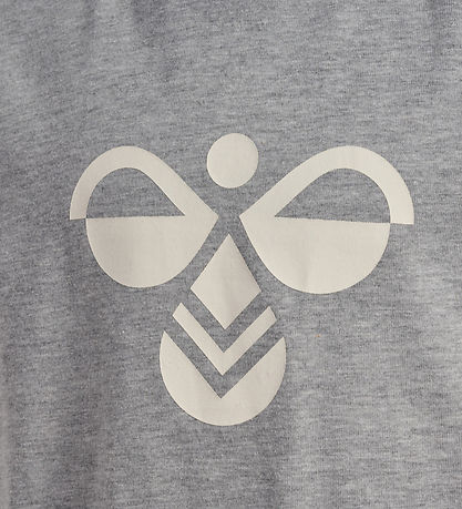 Hummel T-Shirt - hmlJR REG TUKAS - Grey Melange