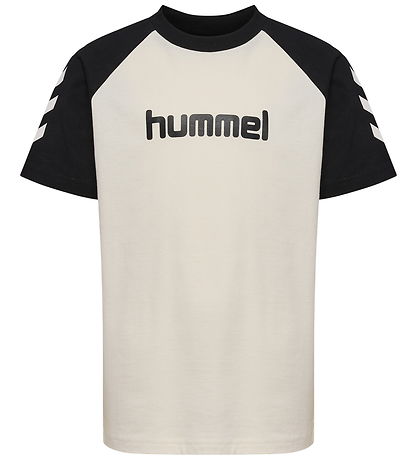 Hummel T-shirt - HmlJr - Marshmallow/Black