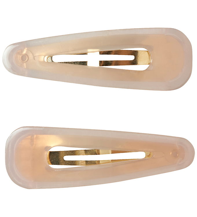 Name It Femba Lotus - Hårspænder - 2-pak - Beige/Guld/Rosa