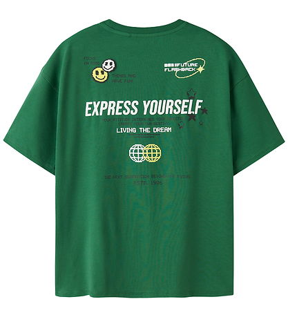 Name It T-shirt - NkmLap - Verdant Green