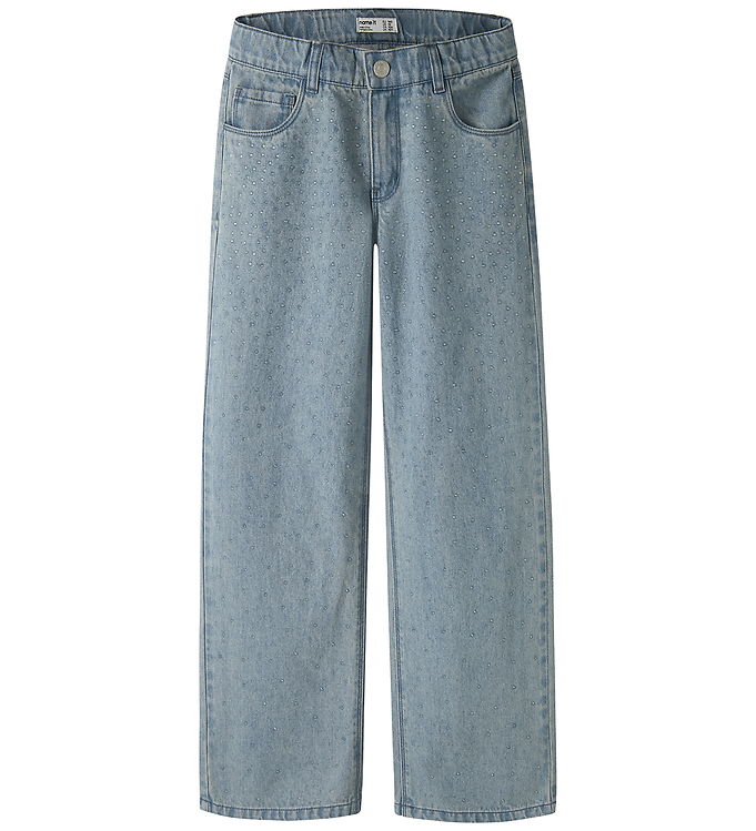 Name It Rose Wide - Børne Jeans - Blå/Lyseblå - 134