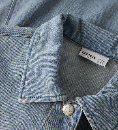 Name It Denimjakke - NkfRain - Special Blue Grey Denim