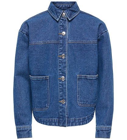 Kids Only Denimjakke - KogLara - Medium Blue Denim