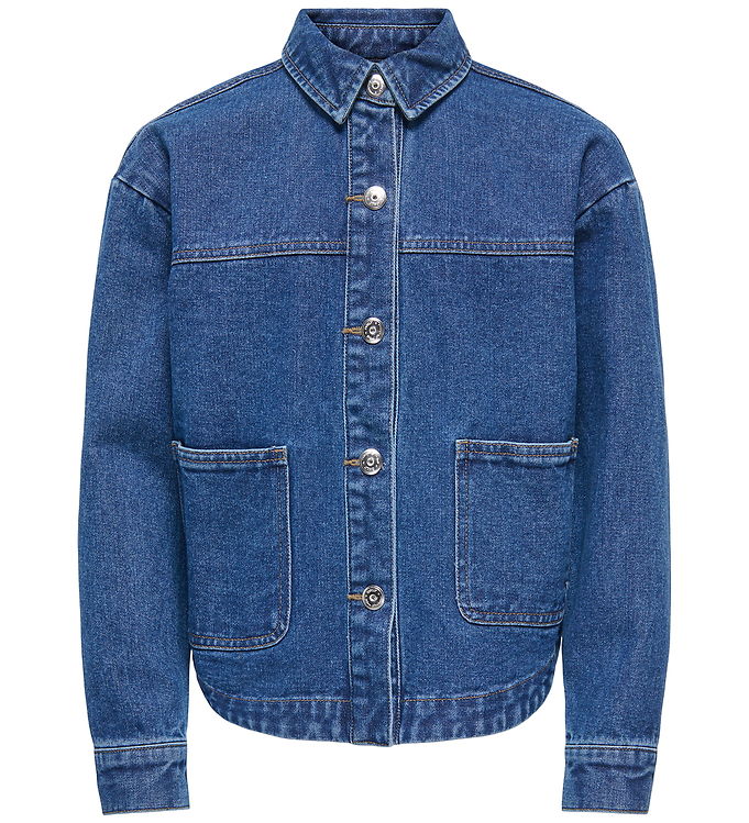Kids Only Denimjakke - KogLara - Medium Blue Denim