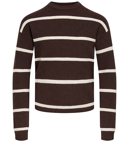 Kids Only Bluse - Strik - Short - KogFranca - Coffee Bean/SMALL 