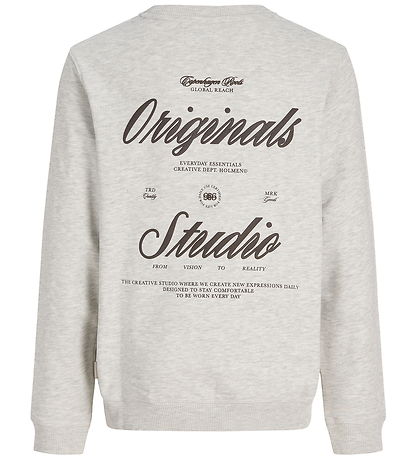 Jack & Jones Sweatshirt - JorNorrebro - White Melange/AW 26