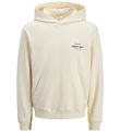 Jack & Jones Hættetrøje - JorNorrebro - Antique White/AW26