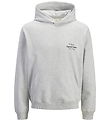 Jack & Jones Hættetrøje - JorNorrebro - White Melange/AW26
