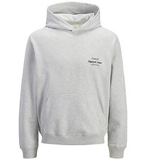 Jack & Jones Hættetrøje - JorNorrebro - White Melange/AW26